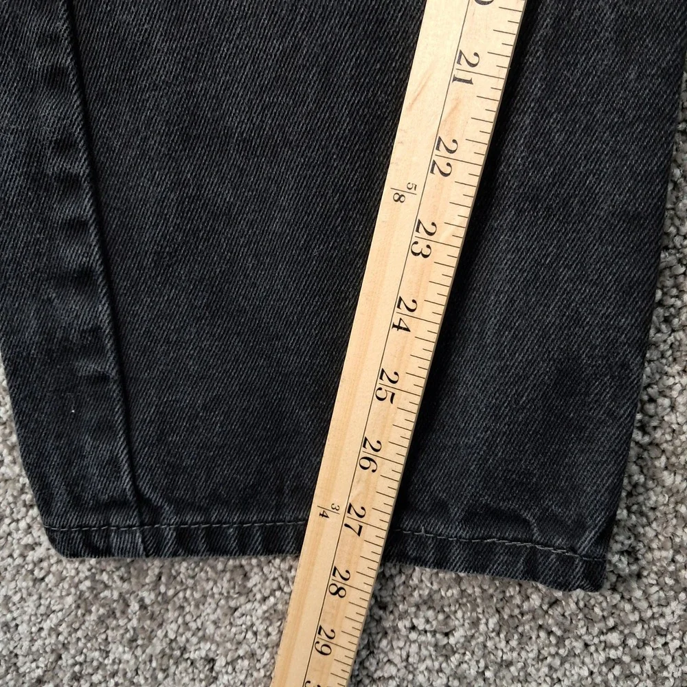 Levis 505 Regular Fit Jeans Mens‎ 38x30 Faded Black Straight Leg Denim Pants